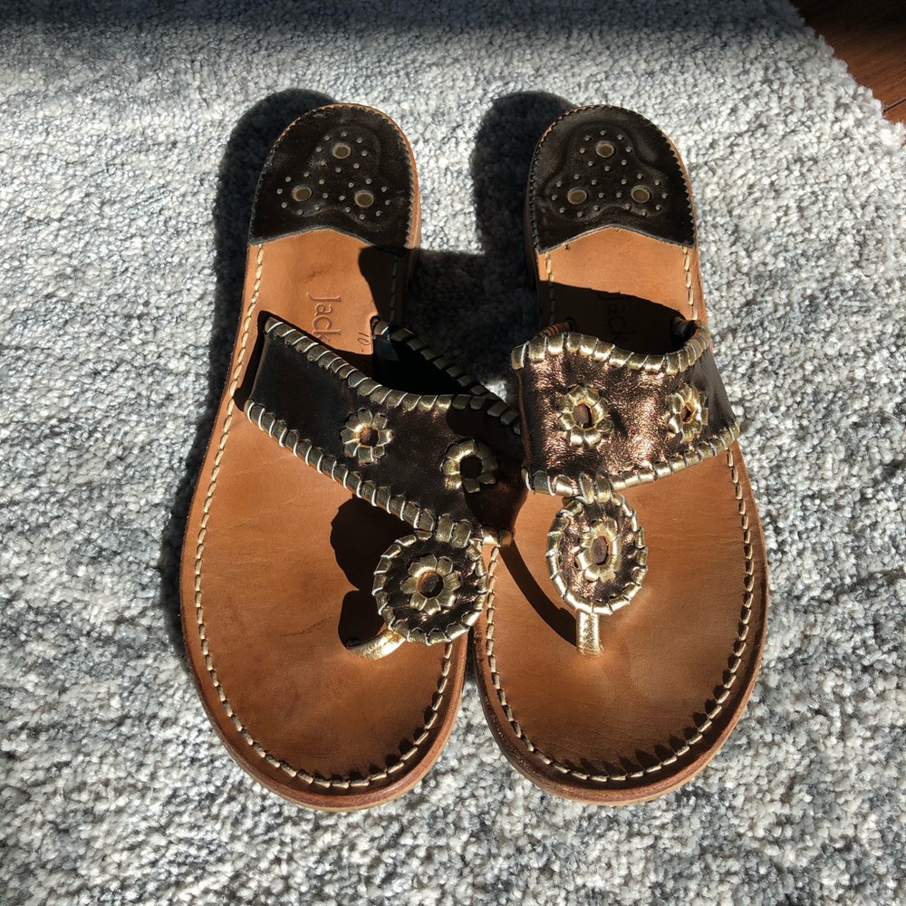 Jack Rogers size 10M used Bronze Sandals